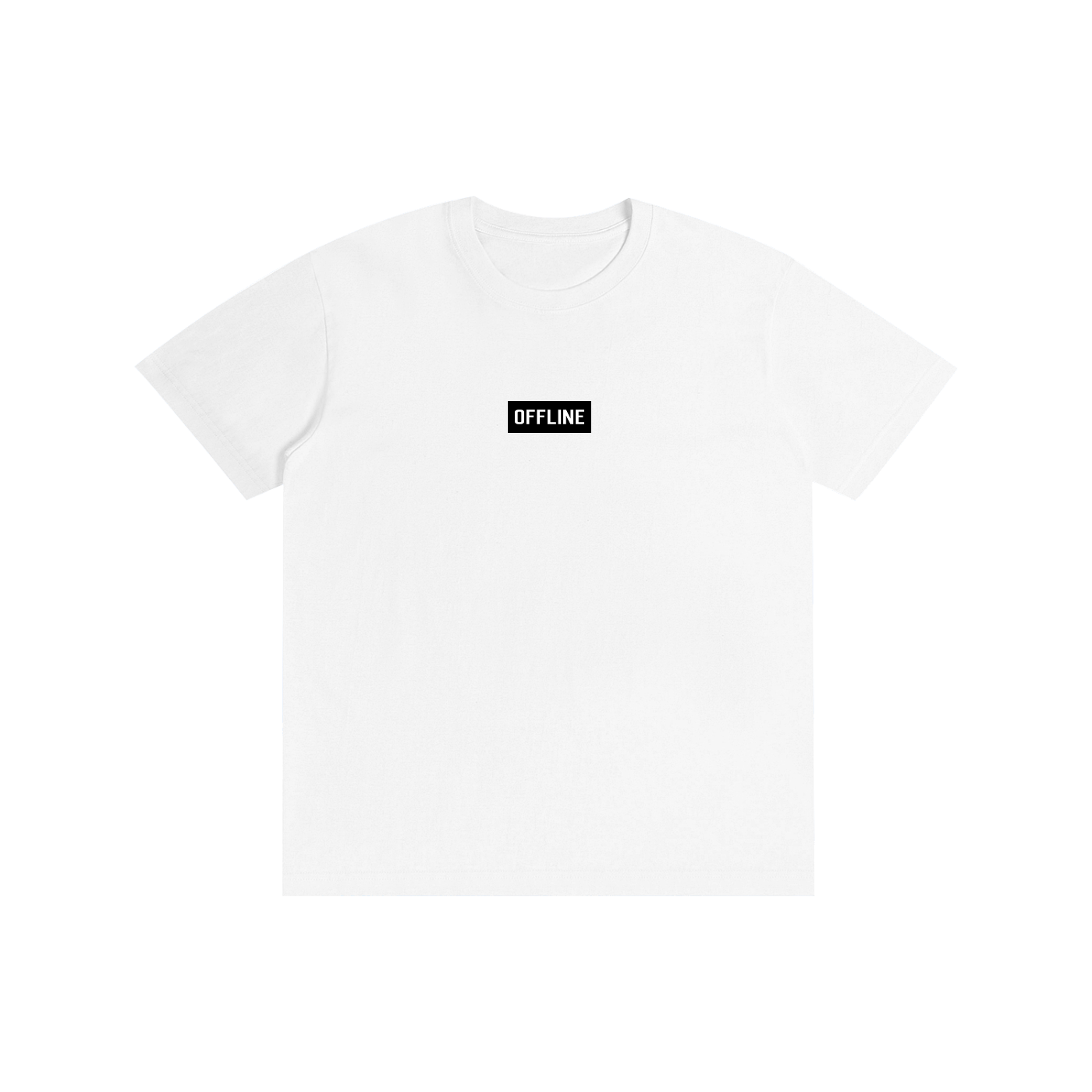 Pure Cotton T-shirt With Design - Lucent White Front