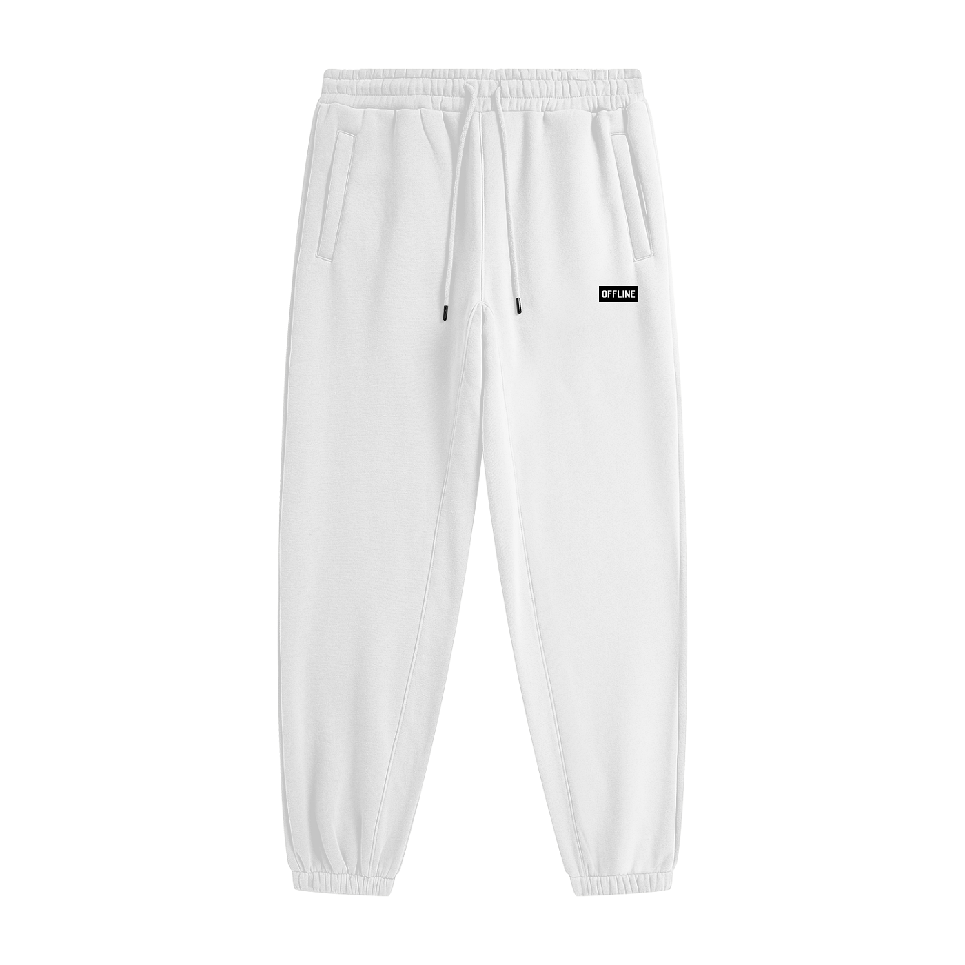 Heavyweight Joggers - White Front
