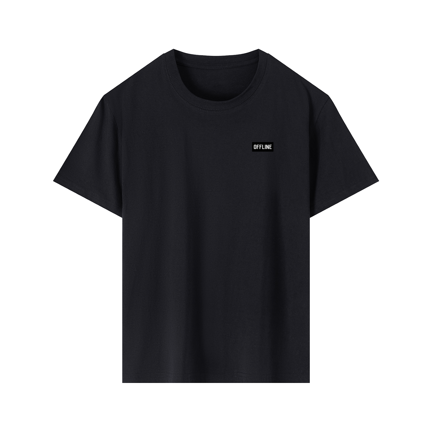 Pure Cotton T-shirt - Classic Black Front