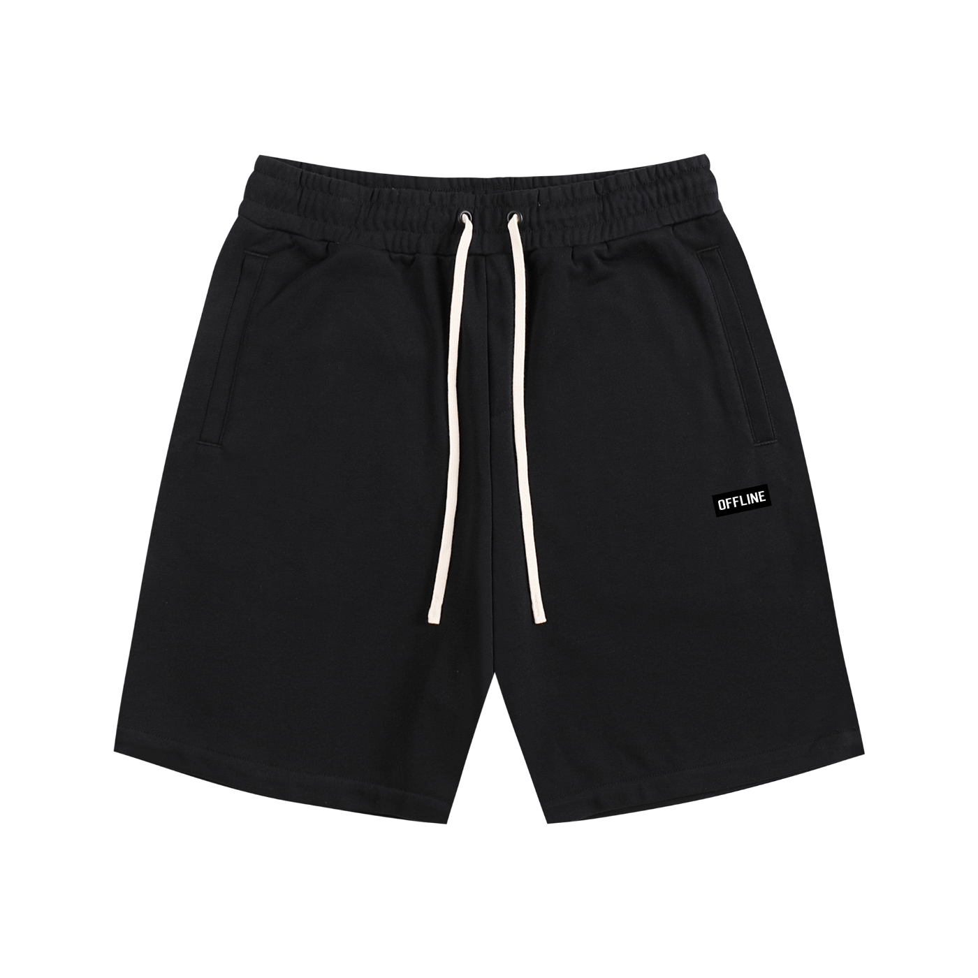 Cotton Shorts - Black Front